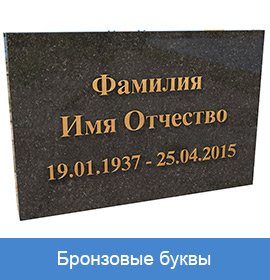 бронзовые буквы